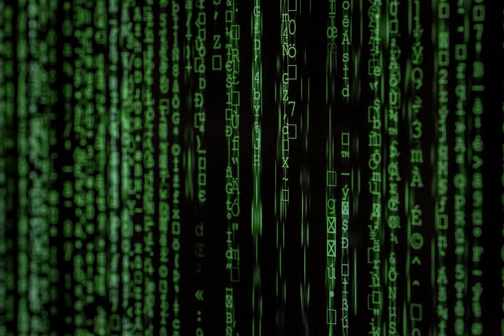 Matrix style numbers background